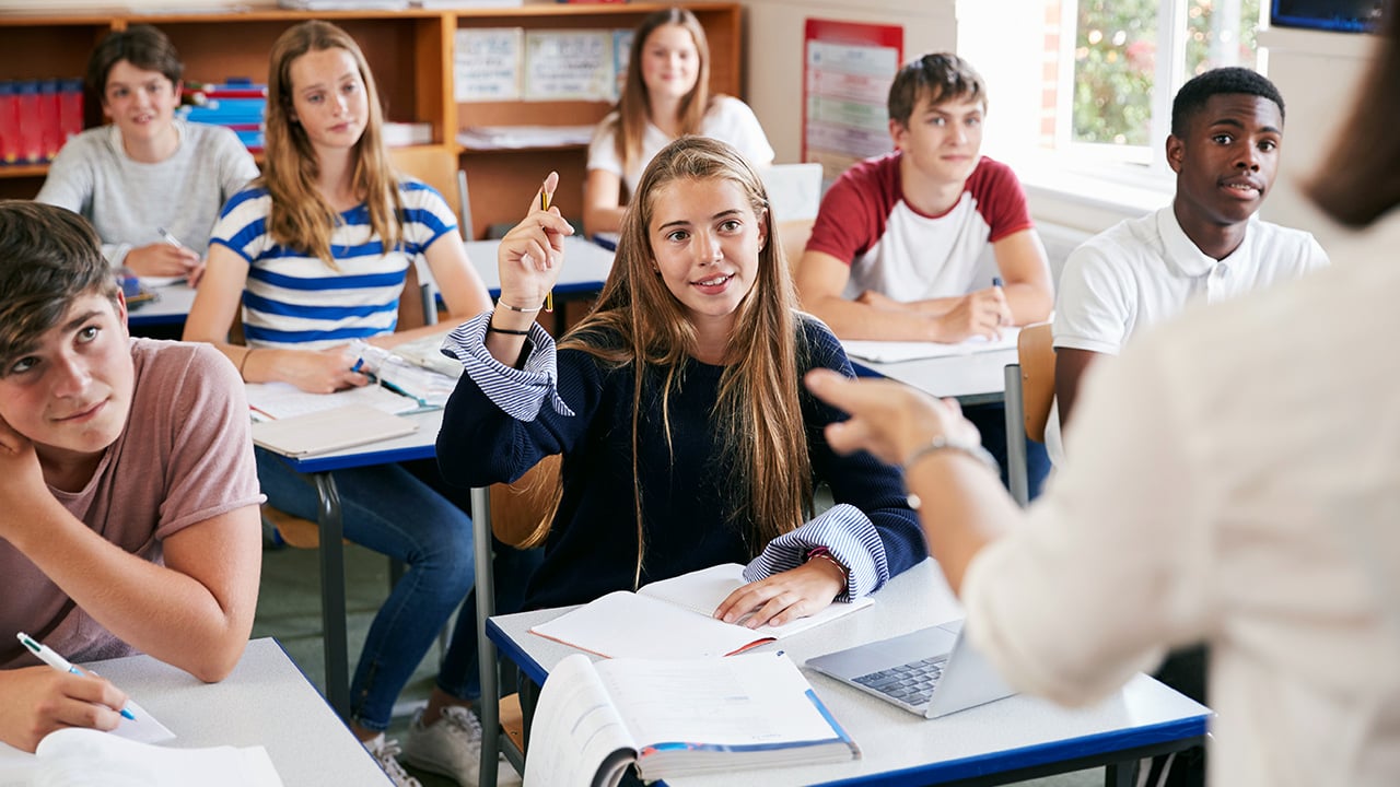 Students in a classroom