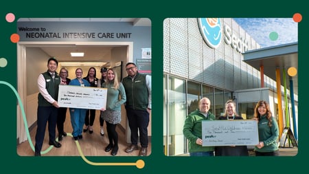 Holiday cheer check presentation