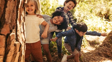 Children playing. 